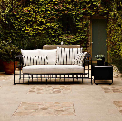 Canapé contemporain - ARCHITECT - BROWN JORDAN - de jardin / en tissu / blanc