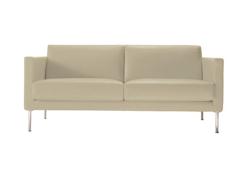 Canapé contemporain - CUBIC - LOEWENSTEIN - en tissu / en simili cuir / bleu