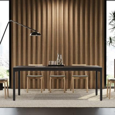 Table de réunion contemporaine - Quila - schiavello - en placage de bois / en stratifié / avec piètement en chêne