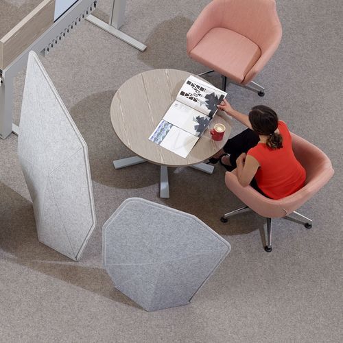 Panneau acoustique autoportant - Soft Boundary - schiavello - en feutre / géométrique / beige