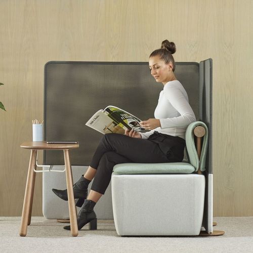 Paravent contemporain - Toku - schiavello - en vinyle / en cuir / en bois peint