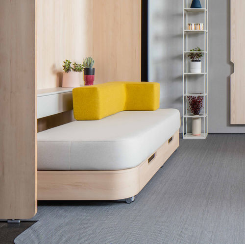 Méridienne contemporaine - Healthcare  - schiavello - en tissu / en bois / avec piètement en bois