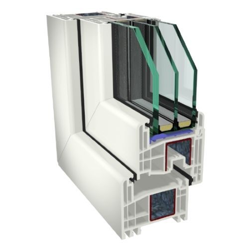 Fenêtre en PVC - GEALAN S8000   - ARUTECH PARIMAD AKNAD OÜ - battante / à double vitrage / à triple vitrage