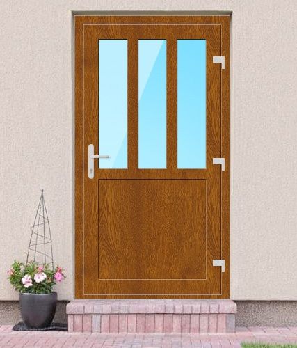 Porte d'entrée - PM Series  - ARUTECH PARIMAD AKNAD OÜ - en plastique / battante / contemporaine