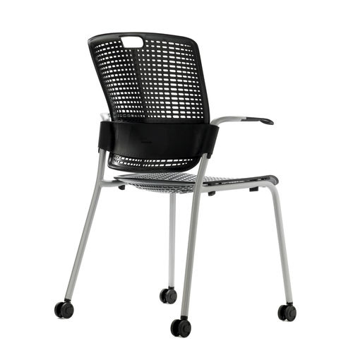 Chaise visiteur contemporaine - CINTO - Humanscale - d'intérieur / en résille / en métal