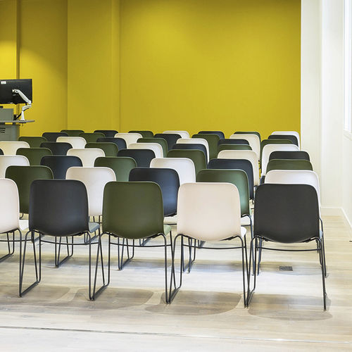 Fauteuil contemporain - EPBRBB3QCQCSN - HOWE - en polypropylène / en acier / en polypropylène