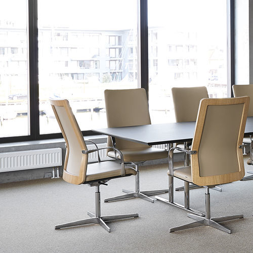 Fauteuil contemporain - KEMKCBBBSAFAK01S - HOWE - en résille / en résille / en aluminium poli