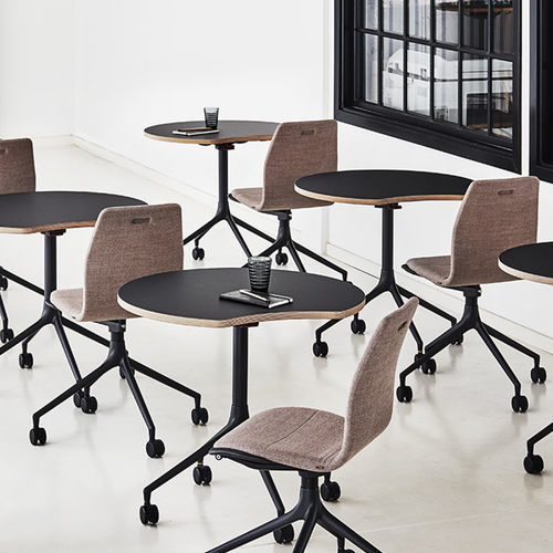 Chaise de bureau contemporaine - CCSB7B7FAK01U - HOWE - d'intérieur / en tissu / en cuir