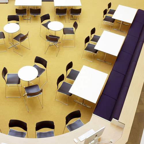 Table bistrot contemporaine - TN133BVA2MANN000NIB - HOWE - en stratifié / en placage de bois / en mélaminé