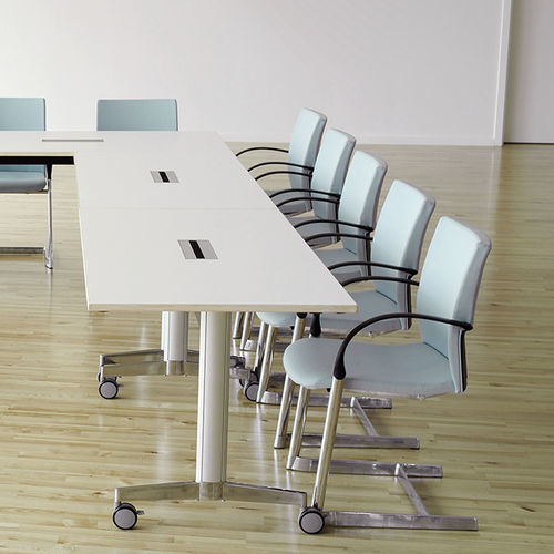 Table de conférence contemporaine - MT123ADA2MANN000NAB - HOWE - en stratifié / en mélaminé / en linoléum