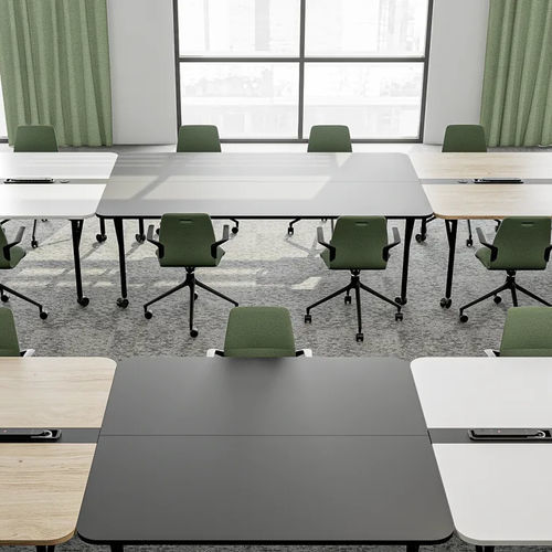 Table contemporaine - FS3CNCNB13FNNOOONAA - HOWE - en bois / avec piètement en métal / rectangulaire