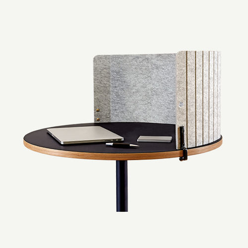 Séparateur de bureau sur bureau - HOWE - en feutre / de protection / gris
