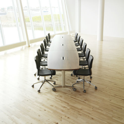 Table de réunion contemporaine - MR145AJA2MANN000NAB - HOWE - en placage de bois / en stratifié / en mélaminé