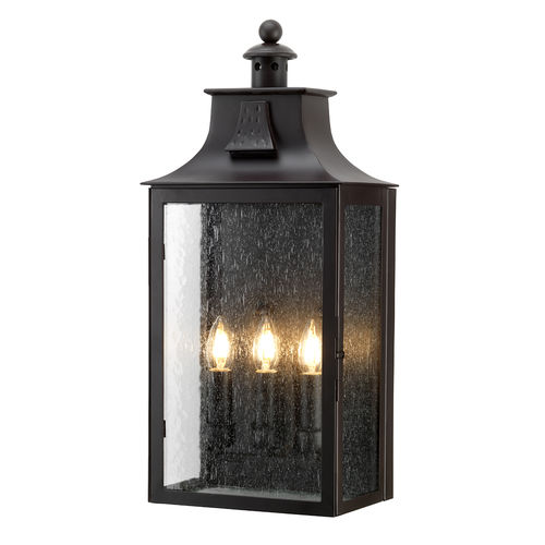 Applique murale classique - BALMORAL - Elstead Lighting Ltd - d'extérieur / en bronze / en verre