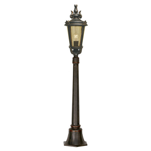 Borne d'éclairage de jardin - BALTIMORE - Elstead Lighting Ltd - classique / en acier / en verre