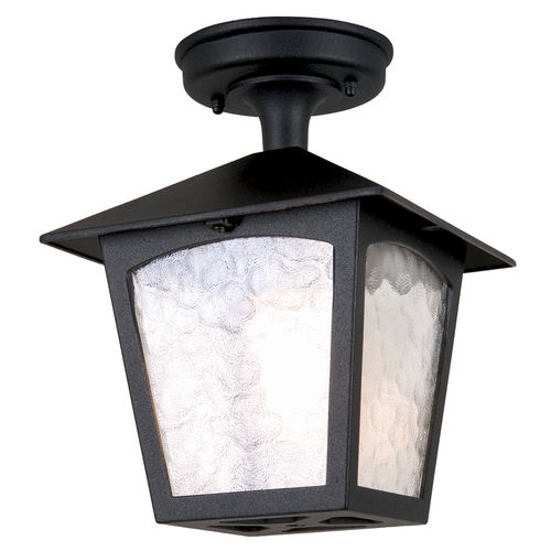 Plafonnier classique - YORK - Elstead Lighting Ltd - carré / en verre / en fonte d'aluminium