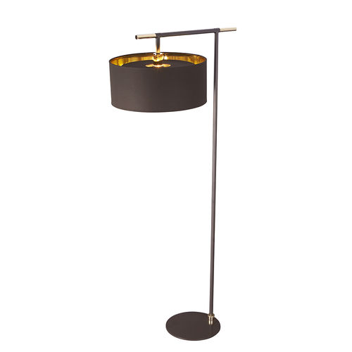 Lampe sur pied - BALANCE - Elstead Lighting Ltd - en laiton poli / en tissu / en acrylique