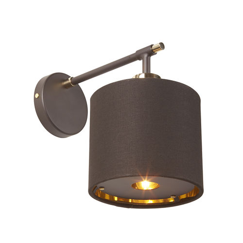 Applique murale contemporaine - BALANCE - Elstead Lighting Ltd - d'intérieur / en laiton poli / en tissu