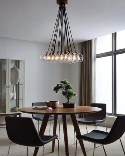 Lustre contemporain - GAMBIT - TECH LIGHTING - en verre borosilicaté / à LED