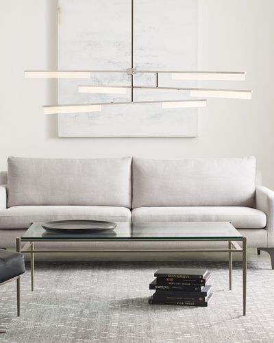 Lustre contemporain - KLEE 6-LIGHT - TECH LIGHTING - en laiton / en acrylique / professionnel