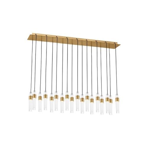 Lustre design original - LASSELL  - TECH LIGHTING - en cristal / en verre soufflé / en laiton