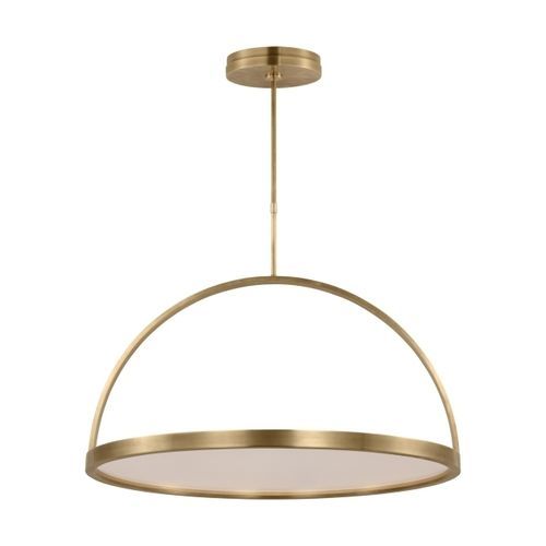 Lustre contemporain - CERNE LARGE  - TECH LIGHTING - en laiton / en acrylique / 1 ampoule