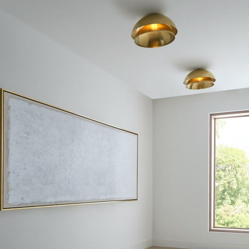 Plafonnier contemporain - Shanti Large Flush - TECH LIGHTING - rond / en métal / à LED
