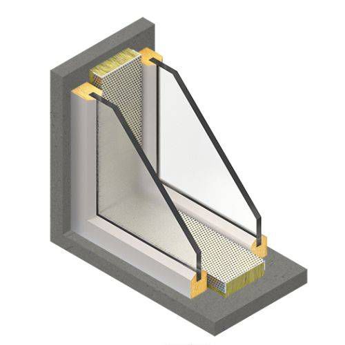 Isolant acoustique - WRX - Siderise Group - en panneaux / pour fenêtre / coupe-feu