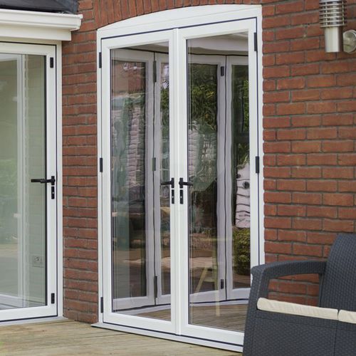 Porte-fenêtre battante - WARMCORE - Aperture Trading Ltd. - en aluminium / à double vitrage / à coupure thermique