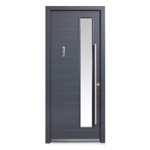 Porte d'entrée - CRAFTSMAN : THE FOXLEY - Aperture Trading Ltd. - en acajou / en aluminium / battante
