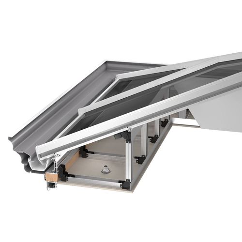Système de toiture en bois - CELSIUS SOLID : VARIABLE PELMET - Aperture Trading Ltd. - en aluminium / en polyuréthane / modulaire