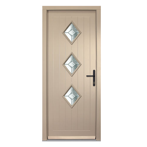 Porte d'entrée - CRAFTSMAN : THE DALBY - Aperture Trading Ltd. - en acajou / en aluminium / battante