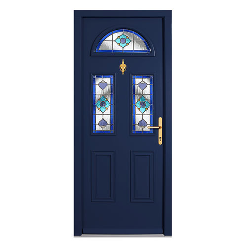 Porte d'entrée - CRAFTSMAN : CHARNWOOD - Aperture Trading Ltd. - en acajou / en aluminium / battante