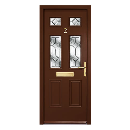 Porte d'entrée - CRAFTSMAN : THE EPPING - Aperture Trading Ltd. - en acajou / en aluminium / battante