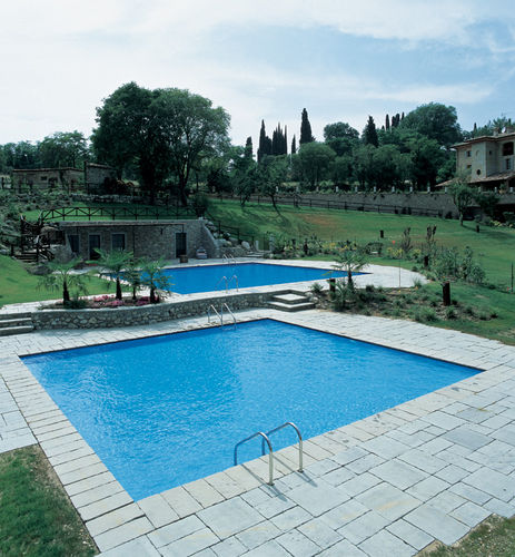 Piscine en panneaux - BLUESPRING - LAGHETTO - d'extérieur / enterrée / en acier