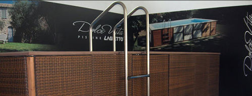 Piscine en panneaux - DOLCEVITA  - LAGHETTO - d'intérieur / enterrée / en acier