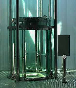 Ascenseur hydraulique - Liftex - pour le tertiaire / panoramique