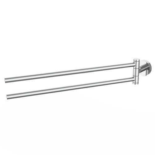 Porte-serviettes 2 barres - 5486685 - ERLAU - mural / en acier inox