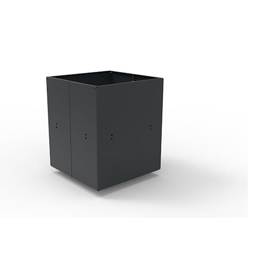 Pot de jardin en acier galvanisé - Plantari 5531633 - ERLAU - en acier à revêtement par poudre / carré / professionnel