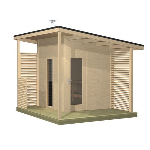 Sauna finlandais - Solide Compact - HARVIA - résidentiel / en épicéa / pour extérieur