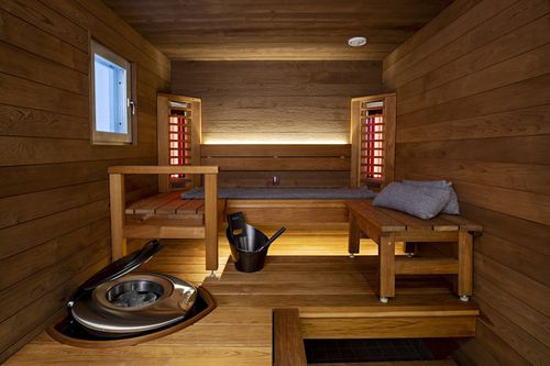 Sauna infrarouge - HARVIA - finlandais / résidentiel / en bois