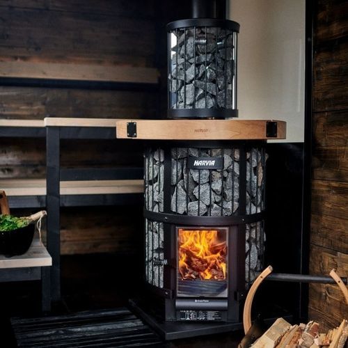 Poêle à bois - Legend 240 GreenFlame - HARVIA - 10 kW - 20 kW / 20 kW - 50 kW / au sol