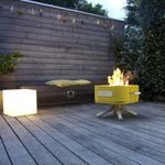 brasero de jardin &agrave; bois