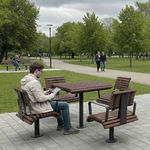 ensemble table et chaises contemporain