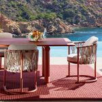 chaise en tissu déperlant