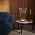 Lampe de table / en PMMA / en aluminium / en verre