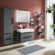 meuble vasque suspendu / en bois / contemporain / sans porte