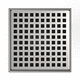 grille de siphon pour douche / en acier inox / en PVC