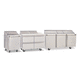 saladette professionnelle / en inox / réfrigérée / 2 portes