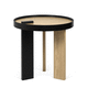table d'appoint contemporaine / en chêne / en bois laqué / en placage de bois